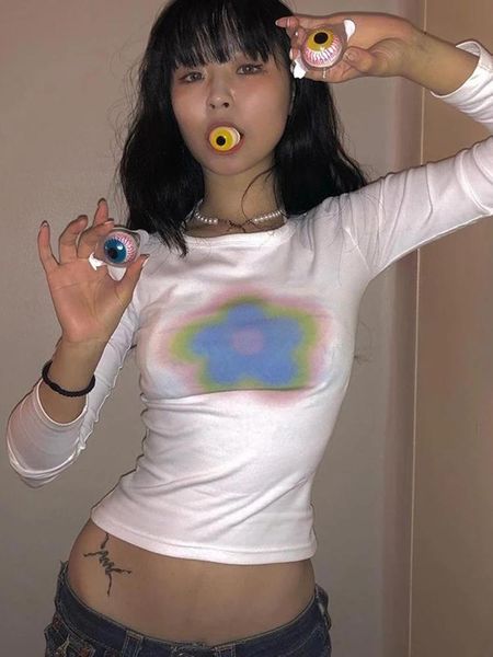 t-shirt aesthetics crop long sleeve graphic t shirt gradient printed fairycore grunge y2k clothes korean fashion streetwear t shirt, White
t-shirt aesthetics crop long sleeve graphic t shirt gradient printed fairycore grunge y2k clothes korean fashion streetwear t shirt, White