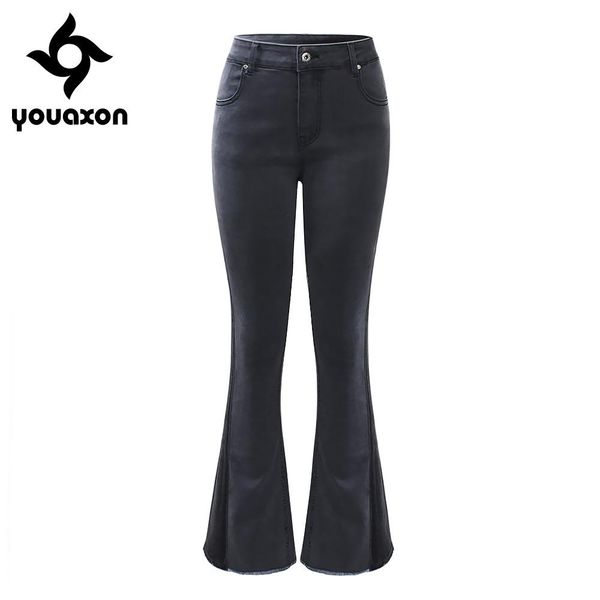 jeans 2194 youaxon brand new eu size flare jeans woman stretchy dark grey denim skinny pants trousers for women jeans, Blue
jeans 2194 youaxon brand new eu size flare jeans woman stretchy dark grey denim skinny pants trousers for women jeans, Blue