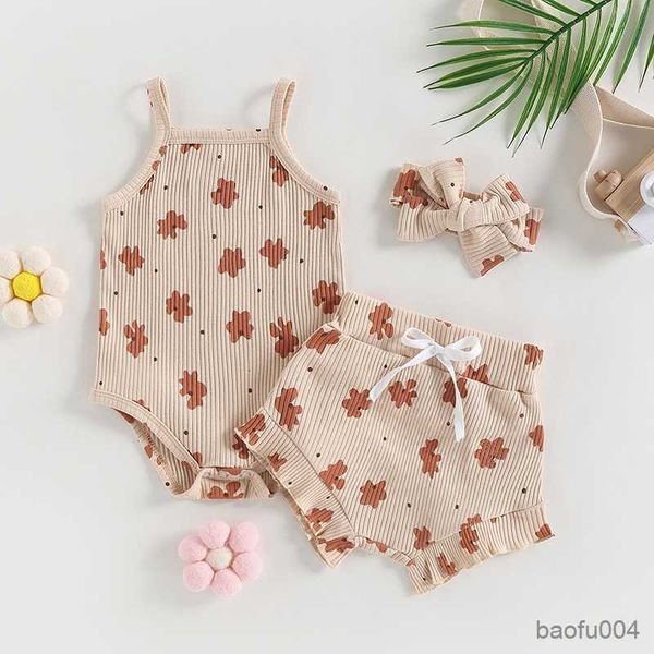 clothing sets infant baby girls summer clothes sets floral print sleeveless knitted elastic waist shorts headband 2pcs sets r230518, White
clothing sets infant baby girls summer clothes sets floral print sleeveless knitted elastic waist shorts headband 2pcs sets r230518, White