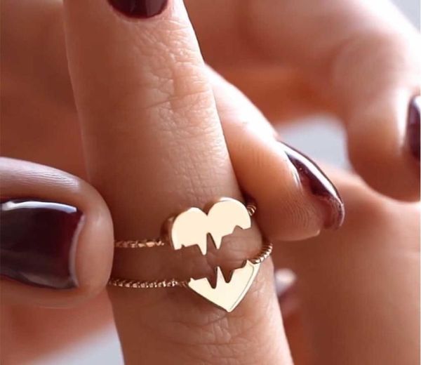 ins fashion 18k gold broken heart band rings brass material love hearts finger ring women couple jewelry bulk9729502, Silver
ins fashion 18k gold broken heart band rings brass material love hearts finger ring women couple jewelry bulk9729502, Silver
