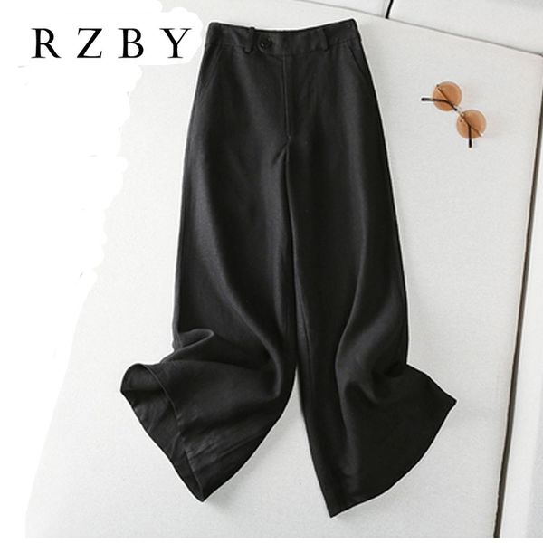 capris cotton linen wide leg pants new 2021 women summer simple causal style vintage solid colot ladies high waist trousers rzby361, Black;white
capris cotton linen wide leg pants new 2021 women summer simple causal style vintage solid colot ladies high waist trousers rzby361, Black;white