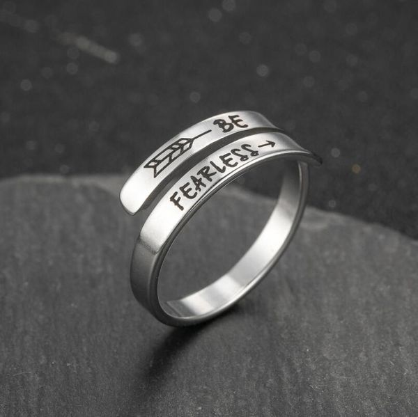 10pcs inspiring be fearless band ring circle finger ring jewelry gift gold/steel stainless steel simple knuckle ring for frineds, Silver
10pcs inspiring be fearless band ring circle finger ring jewelry gift gold/steel stainless steel simple knuckle ring for frineds, Silver