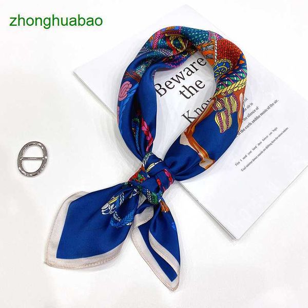 hemres designer scarves knight women's elegant accessories 70cm satin printed square scarf, Blue;gray
hemres designer scarves knight women's elegant accessories 70cm satin printed square scarf, Blue;gray