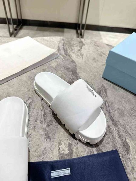 slippers fashion designer sandals prad women summer slides leisure slippers pl092, Black
slippers fashion designer sandals prad women summer slides leisure slippers pl092, Black