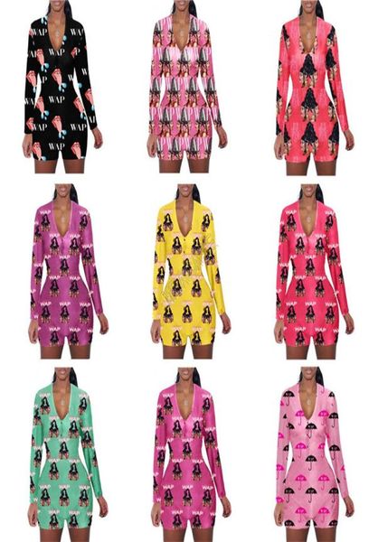 women jumpsuit wap letters umbrella printed long sleeves shorts romper v neck home jumpsuits caroon casual siamese trousers sxxl 7865582, White
women jumpsuit wap letters umbrella printed long sleeves shorts romper v neck home jumpsuits caroon casual siamese trousers sxxl 7865582, White