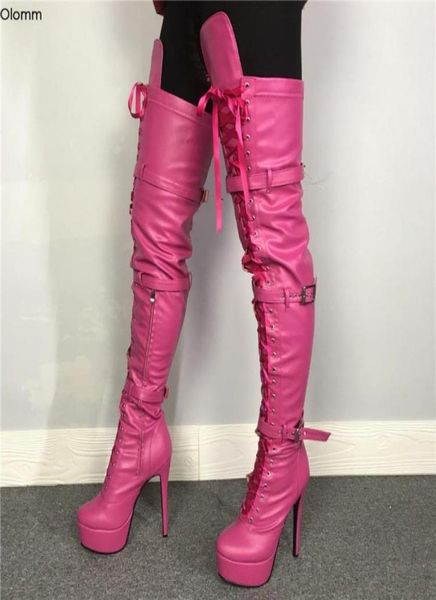 rontic handmade women platform thigh high boots stiletto high heels boots round toe fuchsia club shoes women plus us size 5152311568, Black
rontic handmade women platform thigh high boots stiletto high heels boots round toe fuchsia club shoes women plus us size 5152311568, Black