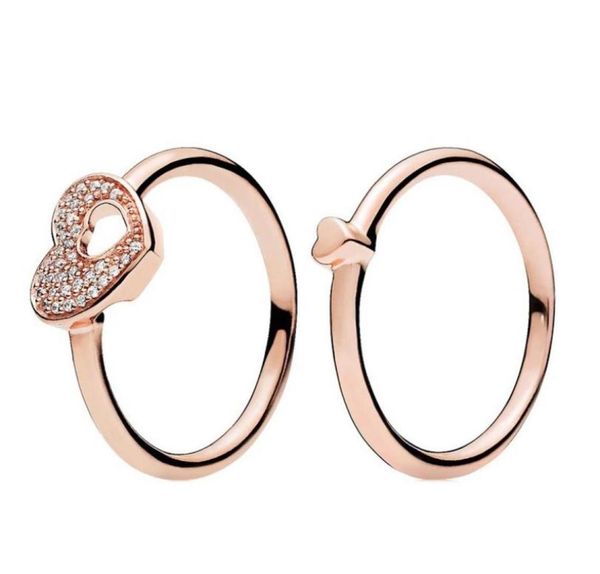 18k rose gold shimmering puzzle heart frame ring original box for pandora 925 sterling silver women men couple wedding rings set w2751723
18k rose gold shimmering puzzle heart frame ring original box for pandora 925 sterling silver women men couple wedding rings set w2751723