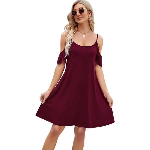 elegant style ladies solid color casual off shoulder pullover dress backless ruffle short sleeve a-line fashion sling dress, Black;gray
elegant style ladies solid color casual off shoulder pullover dress backless ruffle short sleeve a-line fashion sling dress, Black;gray