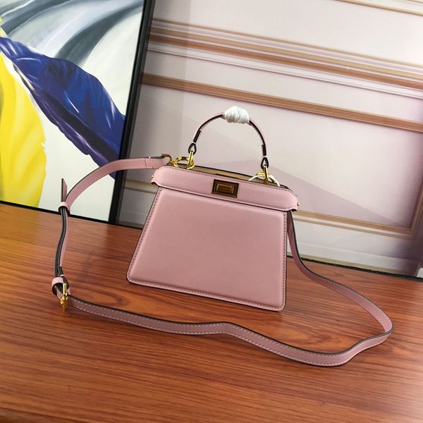 7a tote bag genuine leather crossbody bags classic twist lock macaron colors hand bag inner pocket golden metalware adjustable removable sho