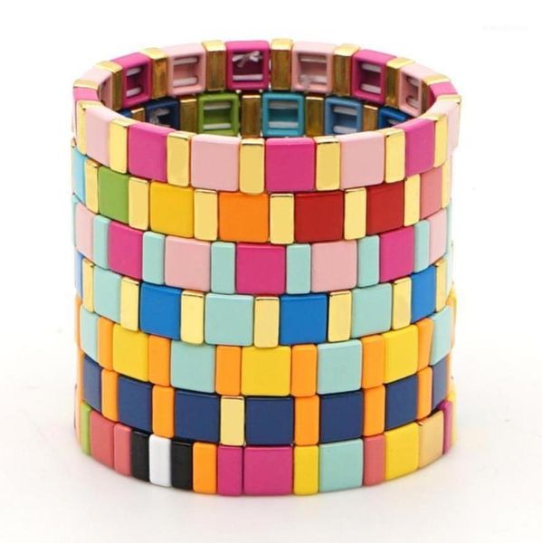 charm bracelets shinus women fashion jewelry femmer 2021 bracelet enamel tile beads boho stretch pulseras gold color beaded19175094, Golden;silver
charm bracelets shinus women fashion jewelry femmer 2021 bracelet enamel tile beads boho stretch pulseras gold color beaded19175094, Golden;silver