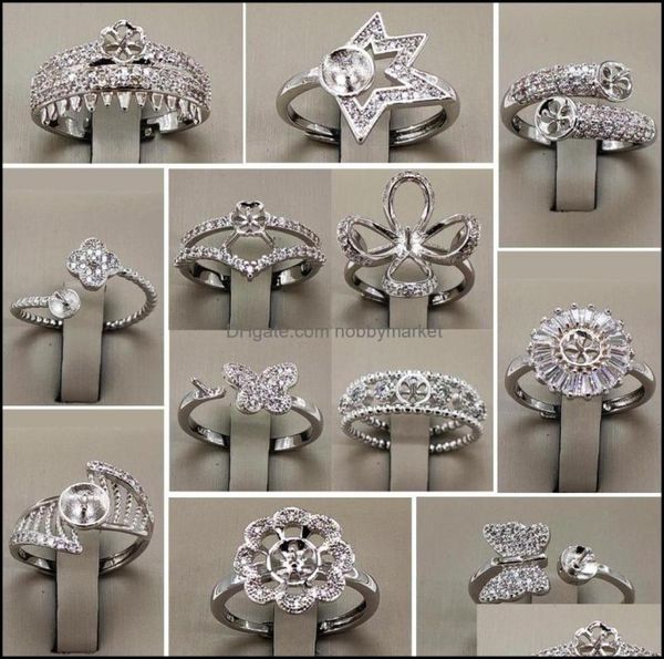 jewelry settings whole pearl ring zircon solid 925 sier 16 styles for women mounting rings adjustable blank diy drop delivery 7293199, Slivery;crystal
jewelry settings whole pearl ring zircon solid 925 sier 16 styles for women mounting rings adjustable blank diy drop delivery 7293199, Slivery;crystal