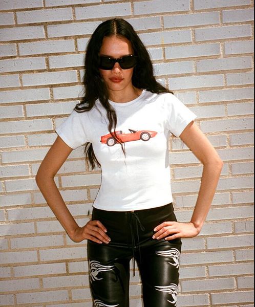 2023ss realisation par women's designer t-shirt red car digital print stretch cloth fashion tees fashion cotton elastic short-sleeved, White
2023ss realisation par women's designer t-shirt red car digital print stretch cloth fashion tees fashion cotton elastic short-sleeved, White