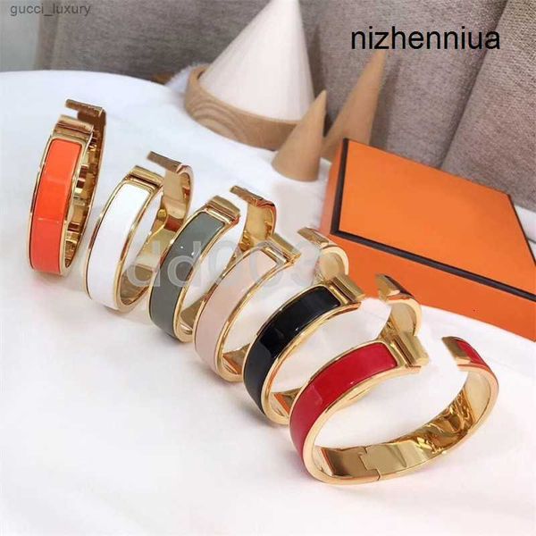 classic bangle h designer bracelet jewlery enamel stainless steel bracelets designer for women luxury mens bracelets silver gold buckle bang, Black
classic bangle h designer bracelet jewlery enamel stainless steel bracelets designer for women luxury mens bracelets silver gold buckle bang, Black
