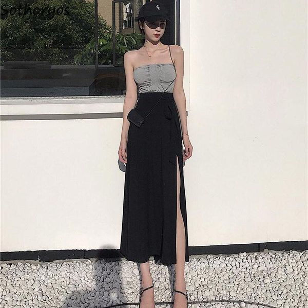capris skirts women solid simple sidesplit high waist long skirt drawstring stylish ladies skinfriendly comfortable fashion chic, Black;white
capris skirts women solid simple sidesplit high waist long skirt drawstring stylish ladies skinfriendly comfortable fashion chic, Black;white