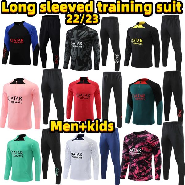 22 23psgs tracksuit mbappe jacket futbol men long sleeves sets hommes sportswear long sleeve soccer jerseys 2023 mens kids training suits fo, Black
22 23psgs tracksuit mbappe jacket futbol men long sleeves sets hommes sportswear long sleeve soccer jerseys 2023 mens kids training suits fo, Black