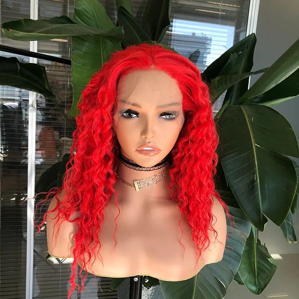 deep curly red synthetic wig for women lace front wigs preplucked heat resistant fiber hair lace frontal daily wig, Black
deep curly red synthetic wig for women lace front wigs preplucked heat resistant fiber hair lace frontal daily wig, Black