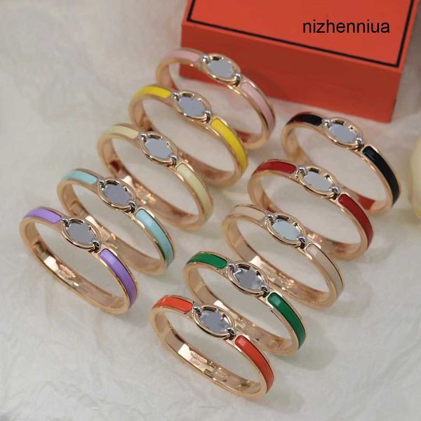 h bracelet designer jewellery enamel rainbow colorful bangles for womens mens party gift bangle vfk3, Black
h bracelet designer jewellery enamel rainbow colorful bangles for womens mens party gift bangle vfk3, Black