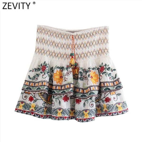 capris zevity 2022 women vintage floral embroidery double layer ruffles mini skirt faldas mujer lady chic elastic a line vestido qun902, Black;white
capris zevity 2022 women vintage floral embroidery double layer ruffles mini skirt faldas mujer lady chic elastic a line vestido qun902, Black;white