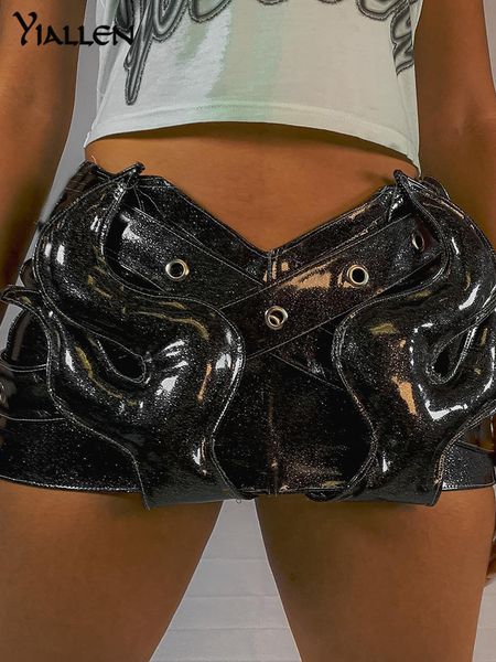 skirts yiallen summer fashion pu leather unique design short skirt women slim high waist mini midnight party club clothing 230519, Black 
skirts yiallen summer fashion pu leather unique design short skirt women slim high waist mini midnight party club clothing 230519, Black