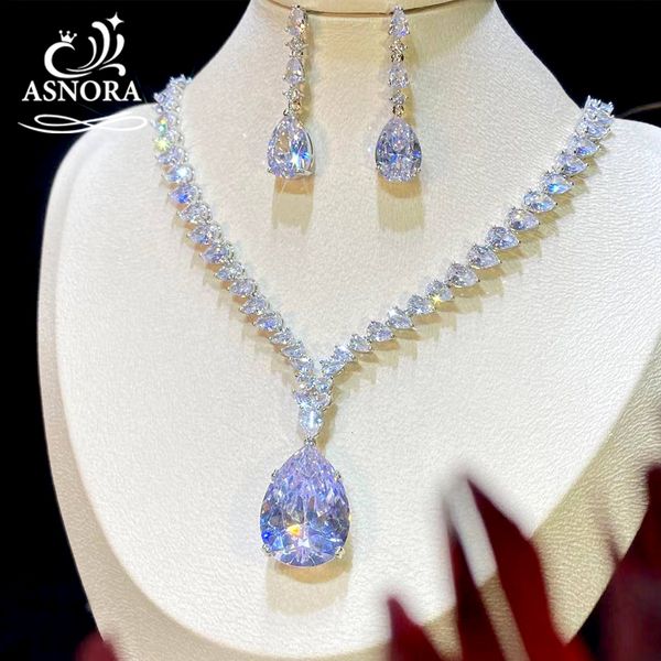 wedding jewelry sets asnora cubic zirconia necklace earrings set luxury bridal for women dress accessories x0205 230519, Slivery;golden
wedding jewelry sets asnora cubic zirconia necklace earrings set luxury bridal for women dress accessories x0205 230519, Slivery;golden