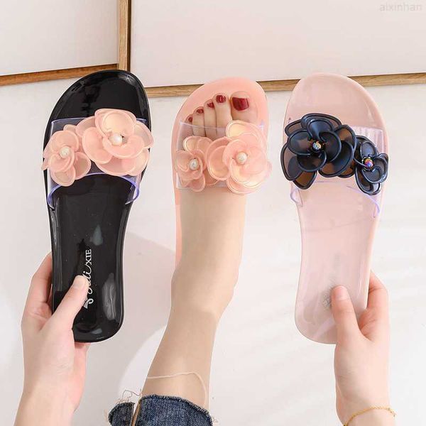 2020 new summer fashion women's korean flower crystal jelly sandals wear non slip beach flip flops, Black
2020 new summer fashion women's korean flower crystal jelly sandals wear non slip beach flip flops, Black