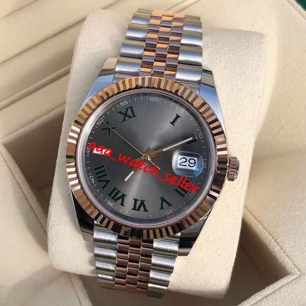 bp maker men watches 41mm dj2 126331 116331 fluted bezel two tone rosegold&steel 2 end links jubilee bracelet automatic movement sapphire sp, Slivery;brown
bp maker men watches 41mm dj2 126331 116331 fluted bezel two tone rosegold&steel 2 end links jubilee bracelet automatic movement sapphire sp, Slivery;brown