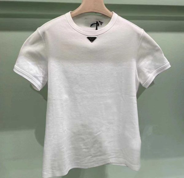 fashion brand triangle round neck short sleeve t-shirt women's 2023 summer new casual versatile cotton top, White
fashion brand triangle round neck short sleeve t-shirt women's 2023 summer new casual versatile cotton top, White