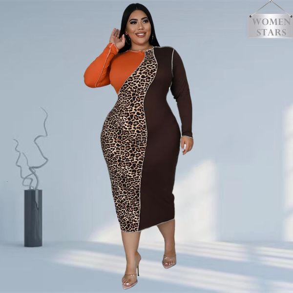 plus size dresses women's size elegant leopard patchwork bodycon stretch maxi dress party vintage wholesale drop 230518, Black
plus size dresses women's size elegant leopard patchwork bodycon stretch maxi dress party vintage wholesale drop 230518, Black