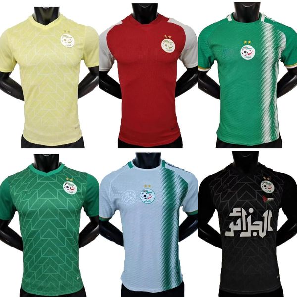 player version 2023 algerie mens soccer jerseys mahrez feghouli slimani bennacer atal home white away green 2024 training wear football shir, Black;yellow
player version 2023 algerie mens soccer jerseys mahrez feghouli slimani bennacer atal home white away green 2024 training wear football shir, Black;yellow