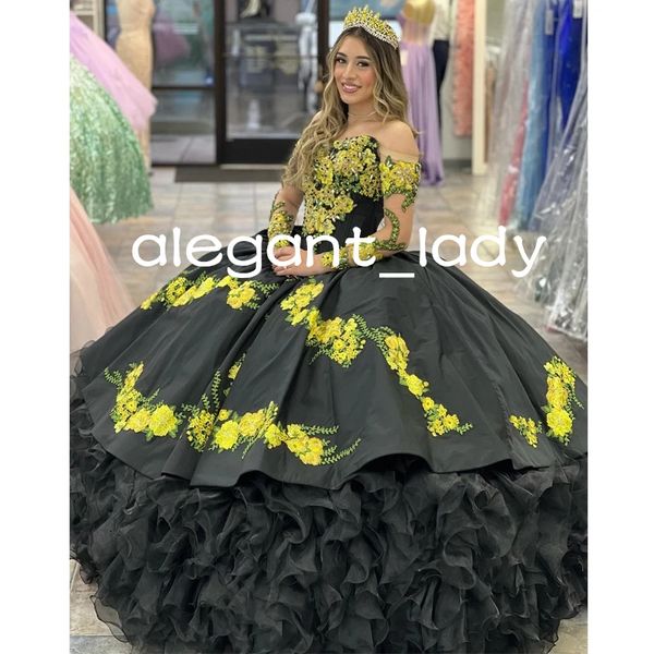 black sweetheart bodice medallions 3d floral applique embroidery tiered skirt charro mexico vestidos de quinceanera negro, Blue;red
black sweetheart bodice medallions 3d floral applique embroidery tiered skirt charro mexico vestidos de quinceanera negro, Blue;red