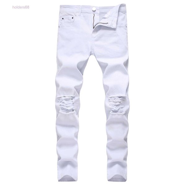 godlikeu white mens jeans ripped distressed black skinny denim hip hop button stretch pants, Blue
godlikeu white mens jeans ripped distressed black skinny denim hip hop button stretch pants, Blue