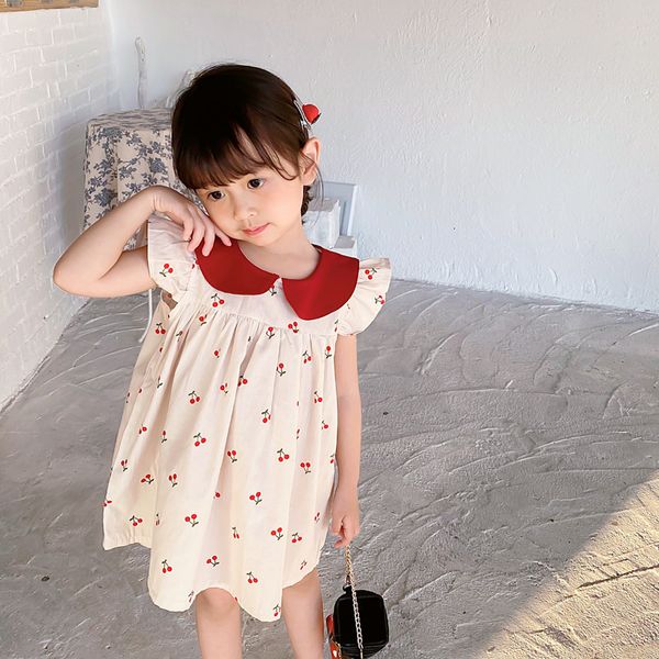 girl's dresses 1-7t cherry print girls dress toddler kid baby clothes ruffles sleeveless cotton dresses elegant cute sweet sundress out, Red;yellow
girl's dresses 1-7t cherry print girls dress toddler kid baby clothes ruffles sleeveless cotton dresses elegant cute sweet sundress out, Red;yellow