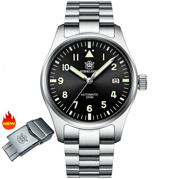 wristwatches automatic mechanical men s watch sapphire crystal stainless steel nh35 pilot watch1940 leather waterproof automatic men 230519, Slivery;brown
wristwatches automatic mechanical men s watch sapphire crystal stainless steel nh35 pilot watch1940 leather waterproof automatic men 230519, Slivery;brown
