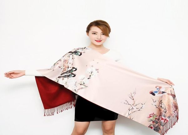thick autumn winter women scarves long section doublesided scarf chinese style silk shawl ladies wrap cashmere pashmina muffler y6959051, Blue;gray
thick autumn winter women scarves long section doublesided scarf chinese style silk shawl ladies wrap cashmere pashmina muffler y6959051, Blue;gray