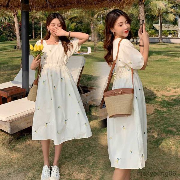 summer fashion maternity long dress elegant slim waist loose clothes for pregnant women casual pregnancy r230519, White
summer fashion maternity long dress elegant slim waist loose clothes for pregnant women casual pregnancy r230519, White