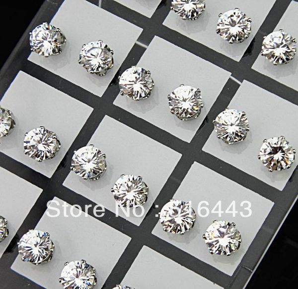 24pcs 7mm clear austria cubic zirconia stainless steel fashion stud earrings for womens mens whole jewelry lots a6442937802, Golden;silver
24pcs 7mm clear austria cubic zirconia stainless steel fashion stud earrings for womens mens whole jewelry lots a6442937802, Golden;silver