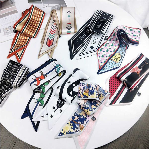 2021 print small scarf women riband handle bags scarf narrow long wrist small ribbon fashion hair band scarves and wraps g220513, Blue;gray
2021 print small scarf women riband handle bags scarf narrow long wrist small ribbon fashion hair band scarves and wraps g220513, Blue;gray