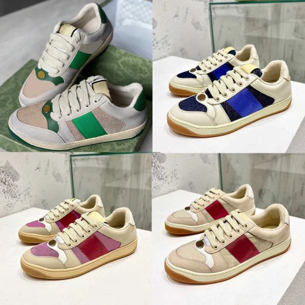 casual shoes with box women screener leather sneakers men designer shoes web green red stripe shoe original canvas flats gg''sneak, Black
casual shoes with box women screener leather sneakers men designer shoes web green red stripe shoe original canvas flats gg''sneak, Black