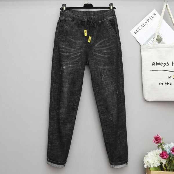 jeans new vintage black jeans women elastic high waist denim harem pants female loose drawstring streetwear mom jeans trousers q5522, Blue
jeans new vintage black jeans women elastic high waist denim harem pants female loose drawstring streetwear mom jeans trousers q5522, Blue