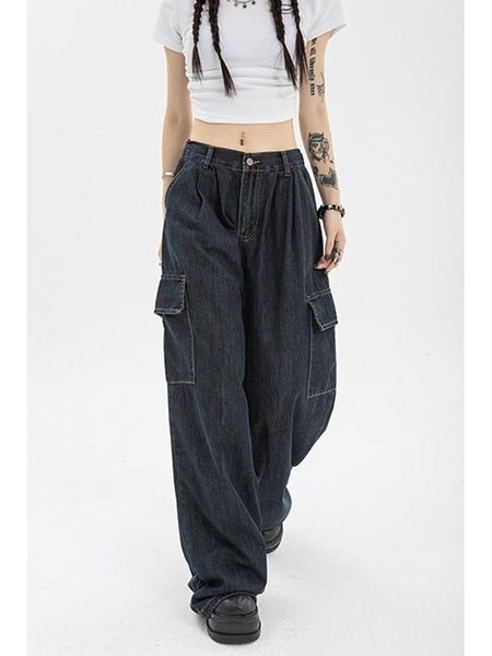 jeans grunge streetwear baggy jeans women oversized pockets cargo denim pants hip hop loose wide leg trousers harajuku techwear, Blue
jeans grunge streetwear baggy jeans women oversized pockets cargo denim pants hip hop loose wide leg trousers harajuku techwear, Blue