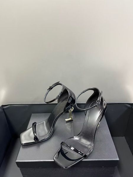 wedding shoes brands dress shoes luxury cassandra high heeled sandal shiny leather metal chain padlock women pointy naked sandals quality si, Black
wedding shoes brands dress shoes luxury cassandra high heeled sandal shiny leather metal chain padlock women pointy naked sandals quality si, Black