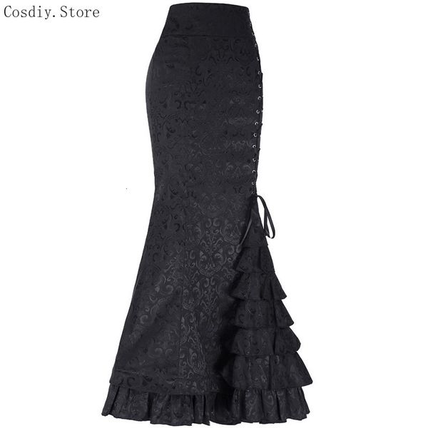 skirts jacquard mermaid bodycon skirt vintage maxi floor women solid lace up ruffle elegant party ball floral punk for lady 230519, Black
skirts jacquard mermaid bodycon skirt vintage maxi floor women solid lace up ruffle elegant party ball floral punk for lady 230519, Black