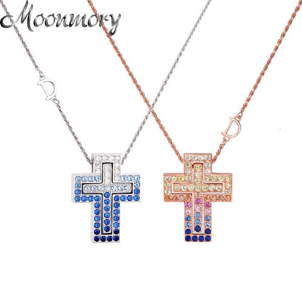 pendant necklaces moonmory 100 925 sterling silver christian double cross necklace for woman rose gold rope chain fine jewelry 230519
pendant necklaces moonmory 100 925 sterling silver christian double cross necklace for woman rose gold rope chain fine jewelry 230519