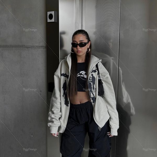 women's jackets zip hooded print graphic hoodie harajuku sweatshirt women streetwear couple harajuku oversized sweatshirt 23519, Black;brown
women's jackets zip hooded print graphic hoodie harajuku sweatshirt women streetwear couple harajuku oversized sweatshirt 23519, Black;brown