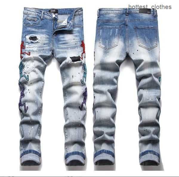 men's jeans am european jean with holes printing trend elastic slim fit pants high end versatile 3172 mm70gg2 2 wbjf, Blue
men's jeans am european jean with holes printing trend elastic slim fit pants high end versatile 3172 mm70gg2 2 wbjf, Blue