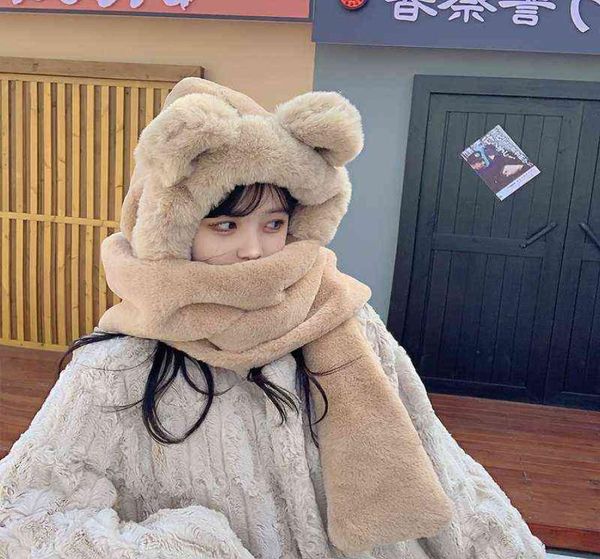winter fur cap snow hat christmas gift cute girl versatile scarf integrated warm gloves bib three piece set y11223034850, Blue;gray
winter fur cap snow hat christmas gift cute girl versatile scarf integrated warm gloves bib three piece set y11223034850, Blue;gray