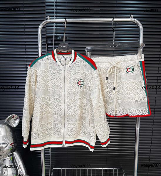 luxury designer tracksuit women water soluble lace embroidered jacket size s-l 2pcs zipper coat and fashionable shorts, Gray
luxury designer tracksuit women water soluble lace embroidered jacket size s-l 2pcs zipper coat and fashionable shorts, Gray