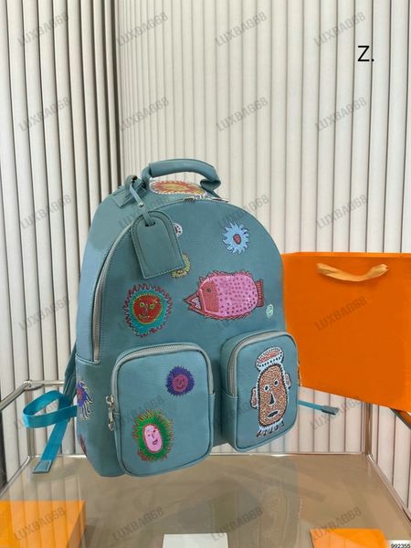 m21714 blue yk multipocket backpack colorful faces yayoi kusama collection bag ultra-functional backpack embossed leather ss23 shoulder bag
m21714 blue yk multipocket backpack colorful faces yayoi kusama collection bag ultra-functional backpack embossed leather ss23 shoulder bag