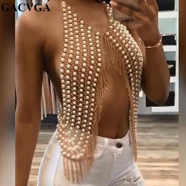 t-shirt gacvga pure hand stitching pearl metal tassel crop women summer backless punk beach bustier cropped tube tank top, White
t-shirt gacvga pure hand stitching pearl metal tassel crop women summer backless punk beach bustier cropped tube tank top, White