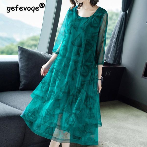 dresses elegant fashion geometric printing patchwork long dresses summer 2023 new short sleeve oneck loose midi dress women's clothing, Black;gray
dresses elegant fashion geometric printing patchwork long dresses summer 2023 new short sleeve oneck loose midi dress women's clothing, Black;gray